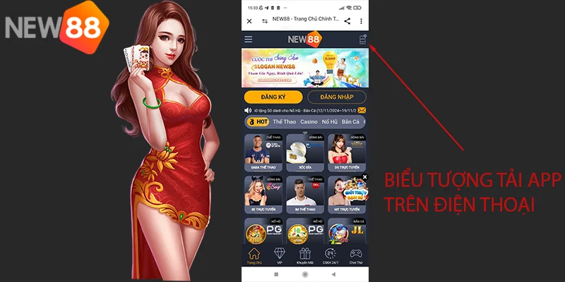 Biểu tượng tải app trên điện thoại