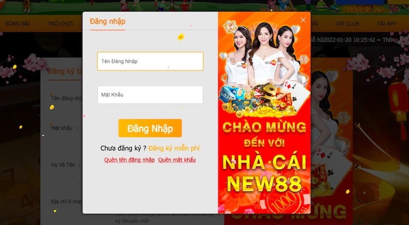 Đăng nhập New88 dễ dàng