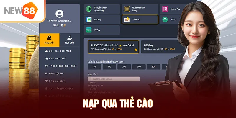 Nạp qua thẻ cào