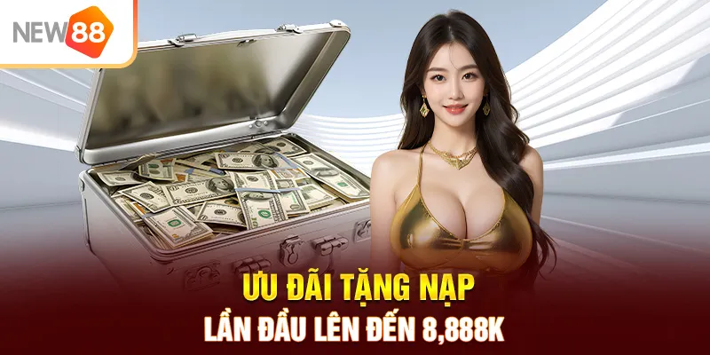 Ưu đãi tặng nạp lần đầu lên đến 8,888K